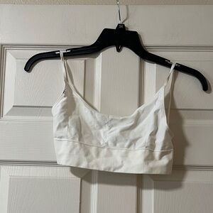 White Cropped Tank Top